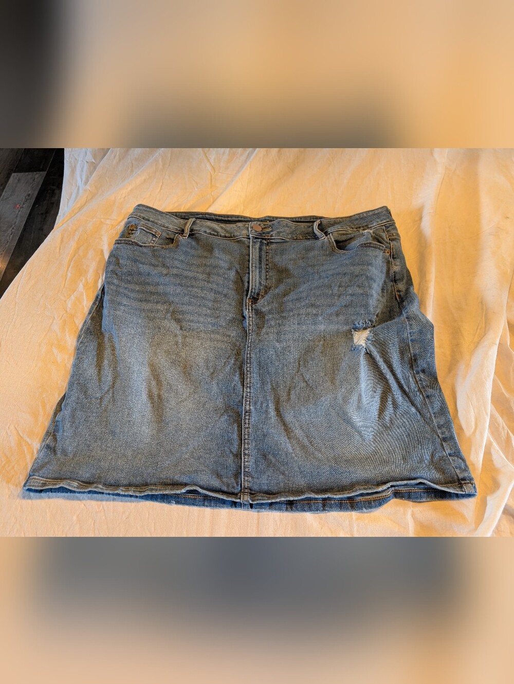 2/20$ Addition Elle Light Blue Denim Mini Skirt